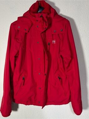 Abercrombie & Fitch Red Weather Warrior Hooded Jacket Men’s Large